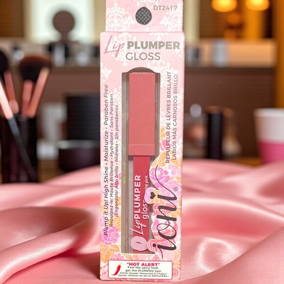 IONI “Hot Alert” Lip Plumper Gloss (Carmina Pink) - NIB - Picture 1 of 3